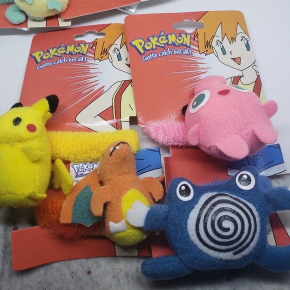 Pokemon Nintendo Trading Card Game hair ties accessories vintage - Picture 2 of 3